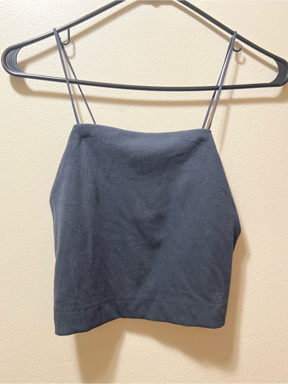 American Eagle Ribbed Spaghetti Strap Crop Top